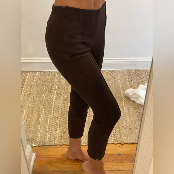 Brown Suede WORN 1X Banana Republic 00P Skinny Tailored Stretch Pants 🍁🍂 - Picture 10 of 14
